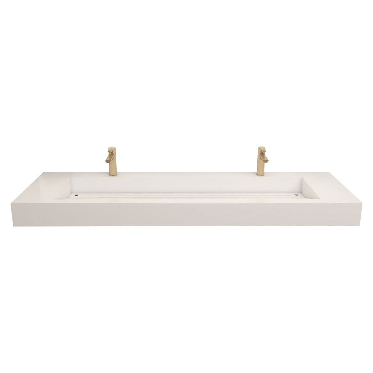 Bethany 72" Reinforced FLX Acrylic Double Sink Countertop