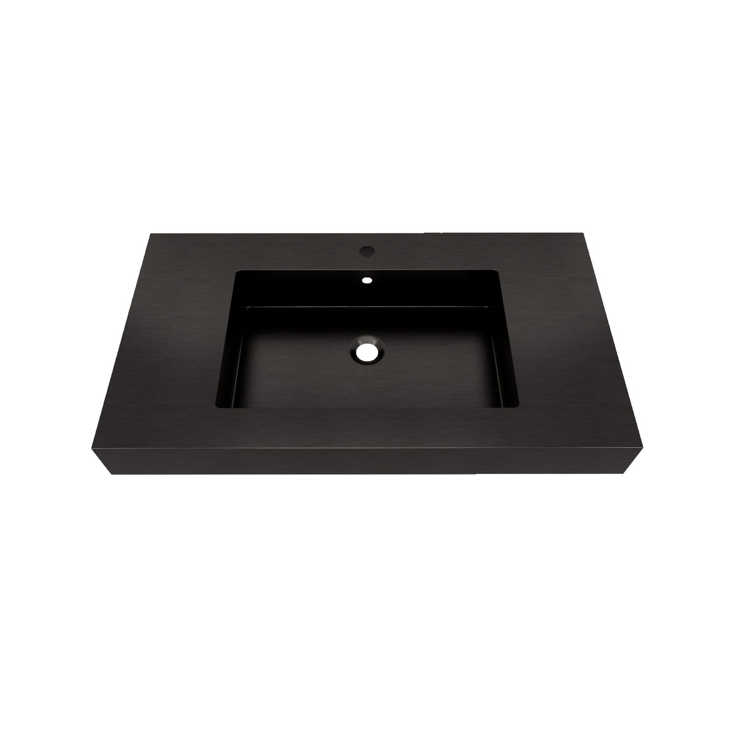 Max 36" Black Stainless Steel Sink - Bathroom Vanity Sink | Better Vanity Premium Bathroom Vanity & Storage USA
