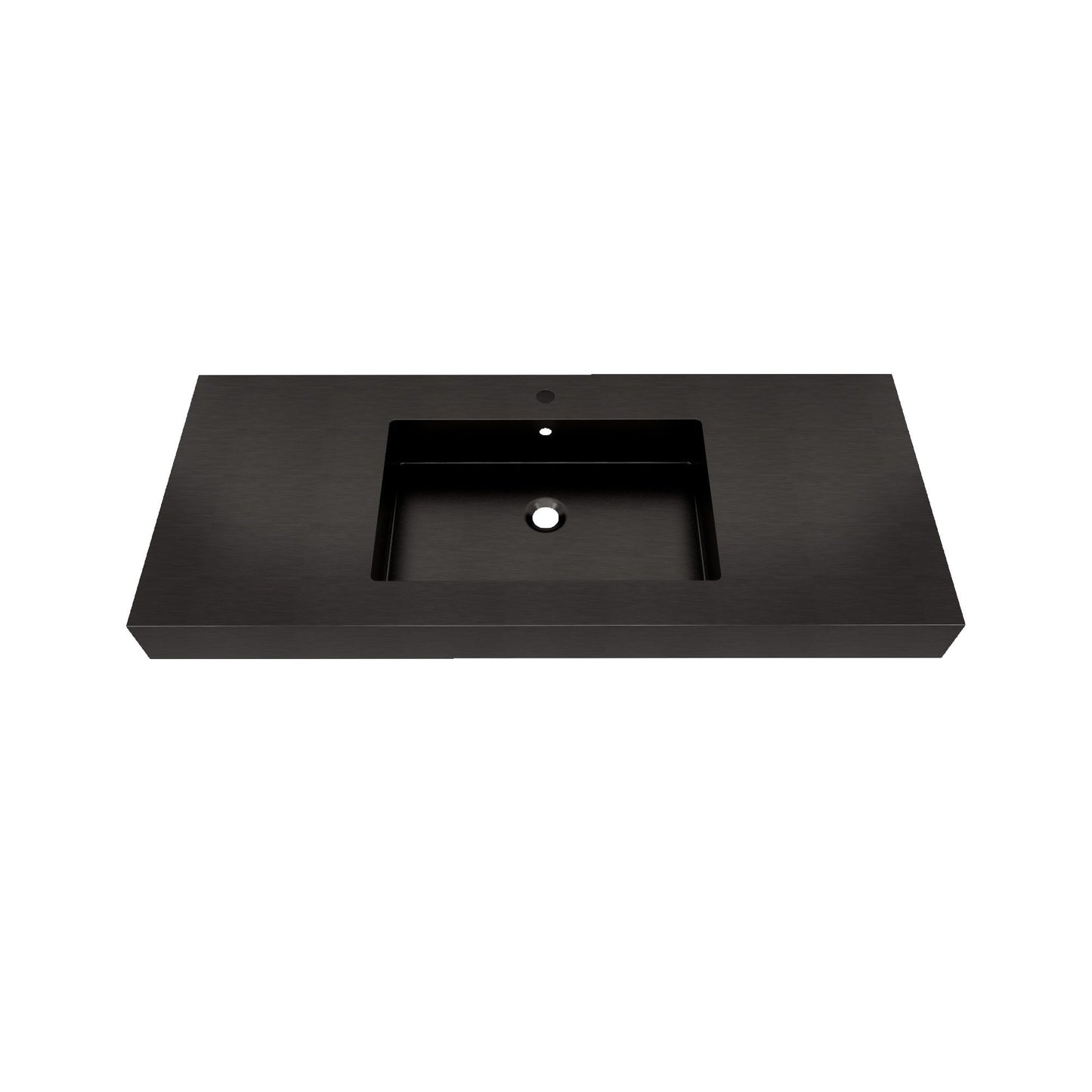 Max 48" Black Stainless Steel Sink - Bathroom Vanity Sink | Better Vanity Premium Bathroom Vanity & Storage USA