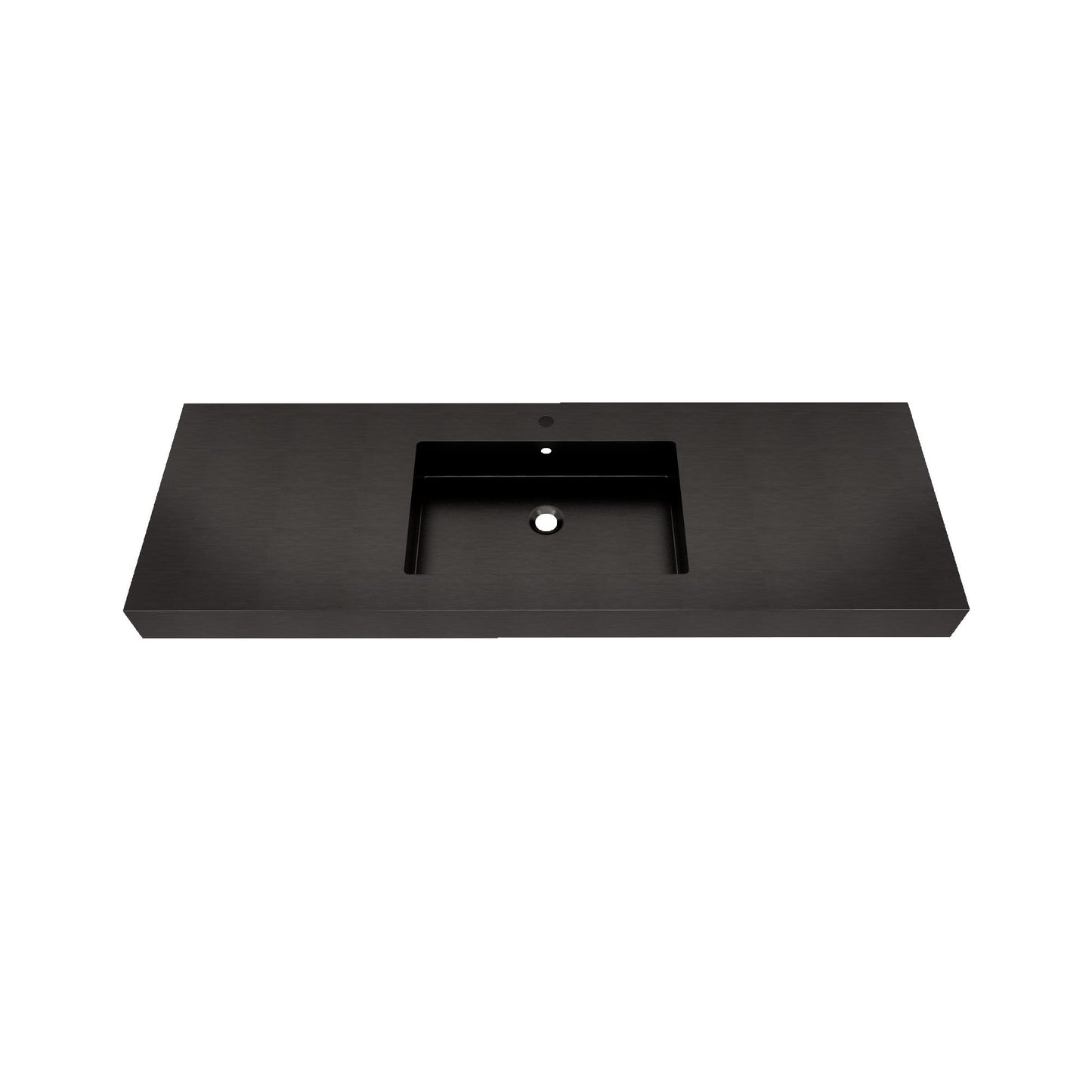 Max 60" Black Stainless Steel Sink - Bathroom Vanity Sink | Better Vanity Premium Bathroom Vanity & Storage USA
