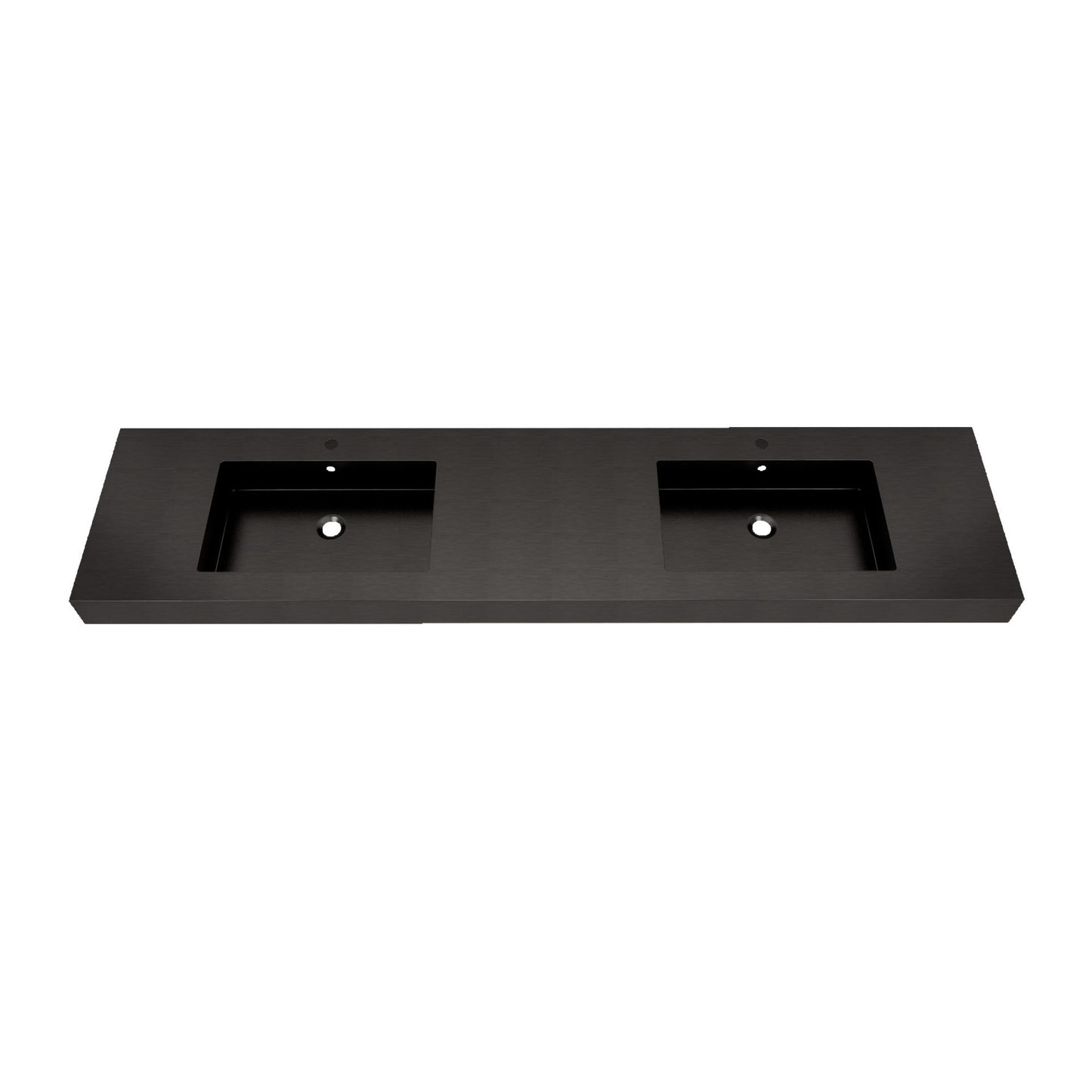 Max 84" Black Stainless Steel Double Sink - Bathroom Vanity Sink | Better Vanity Premium Bathroom Vanity & Storage USA