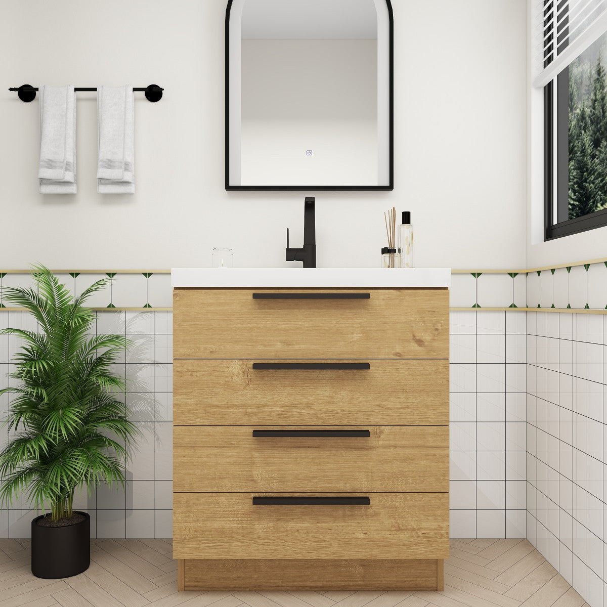 Carla Freestanding Bathroom Vanity with Sink