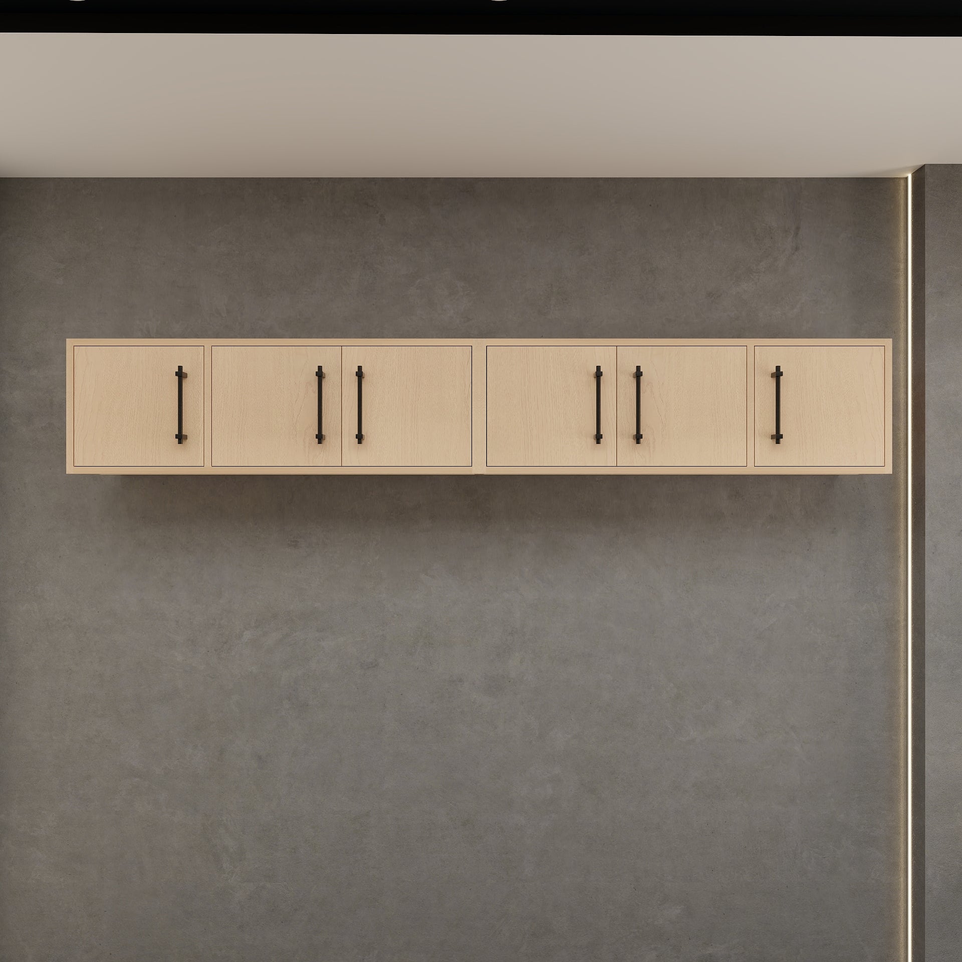 Victoria 84" Solid Wood Overhead Bathroom Vanity Linen Cabinet in Yellow Oak by Better Vanity