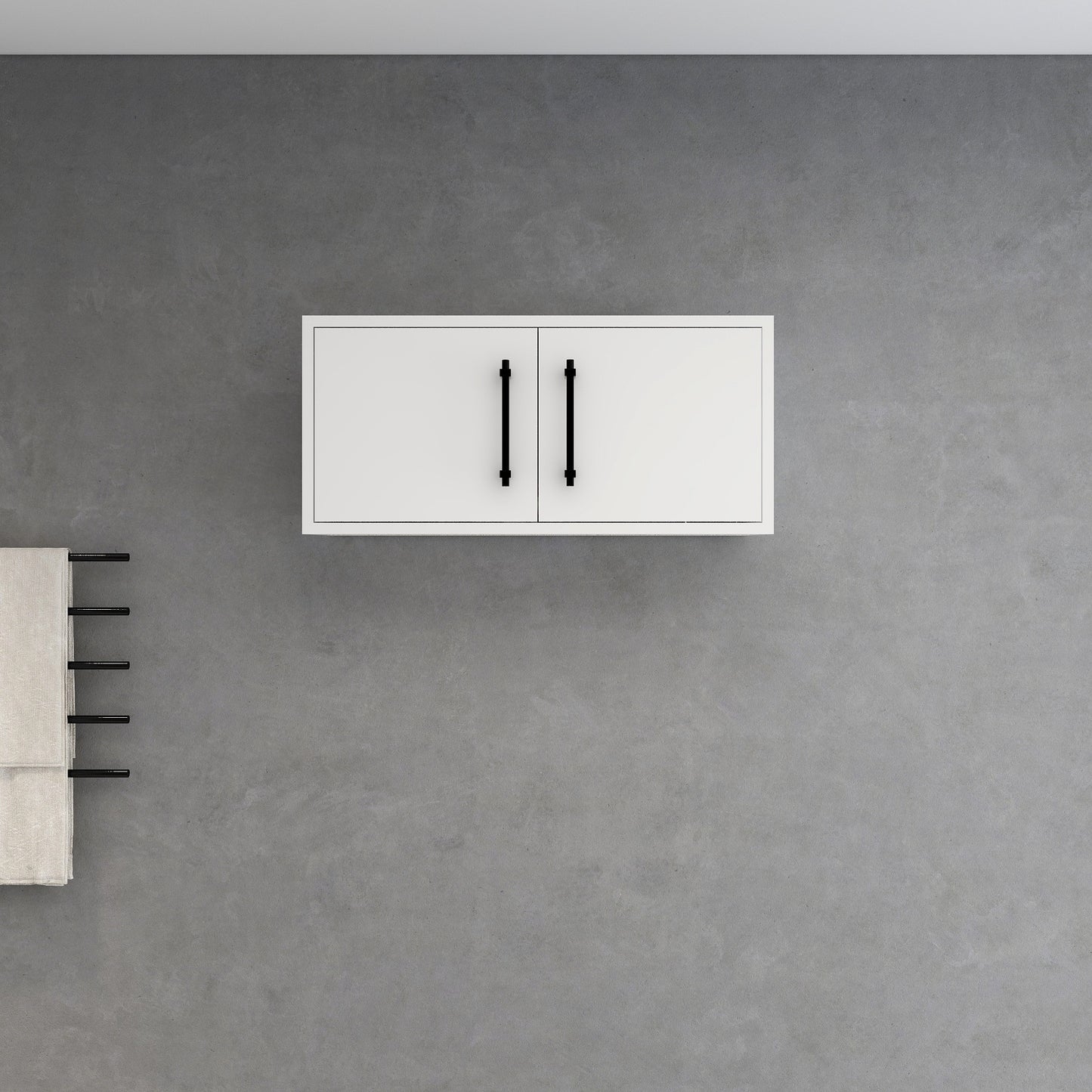 Victoria 30" Solid Wood Overhead Bathroom Vanity Linen Cabinet in Gloss White by Better Vanity