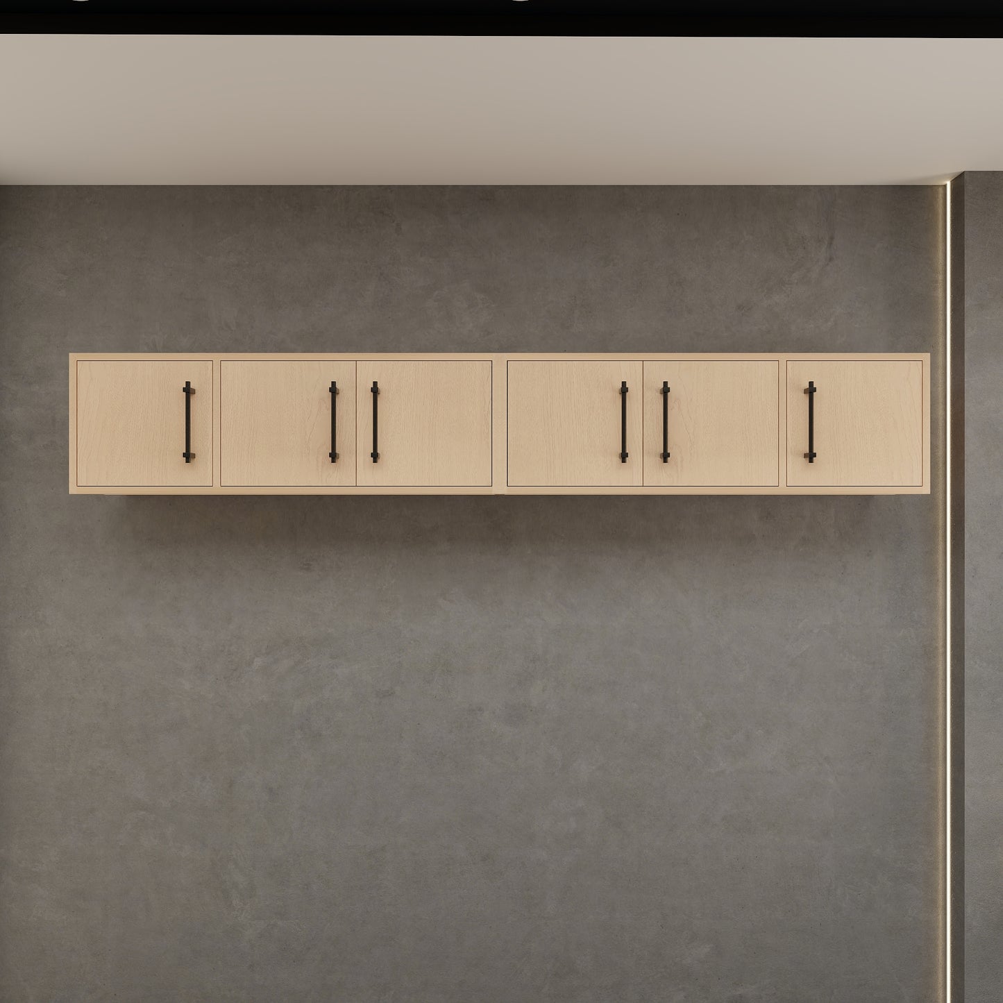 Victoria 84" Solid Wood Overhead Bathroom Vanity Linen Cabinet in Yellow Oak by Better Vanity