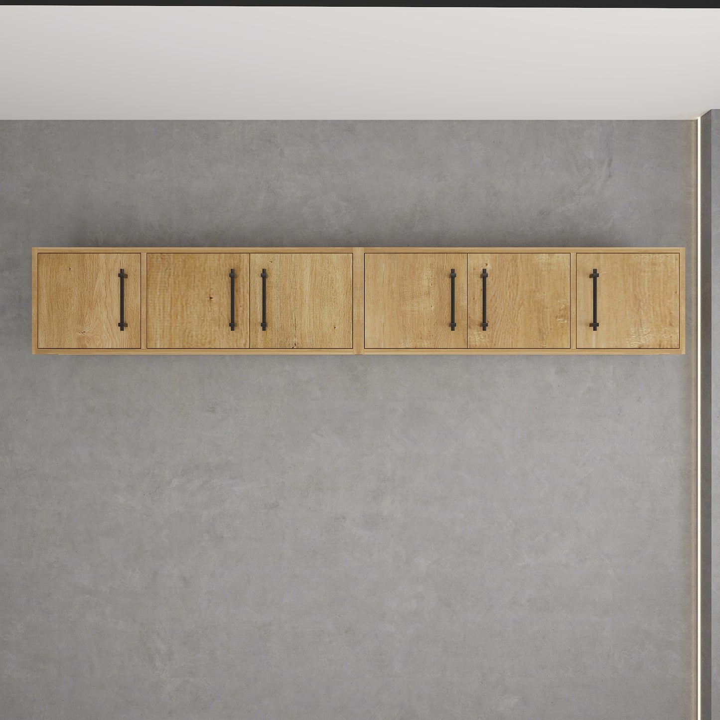 Victoria 84" Solid Wood Overhead Bathroom Vanity Linen Cabinet in Oak by Better Vanity