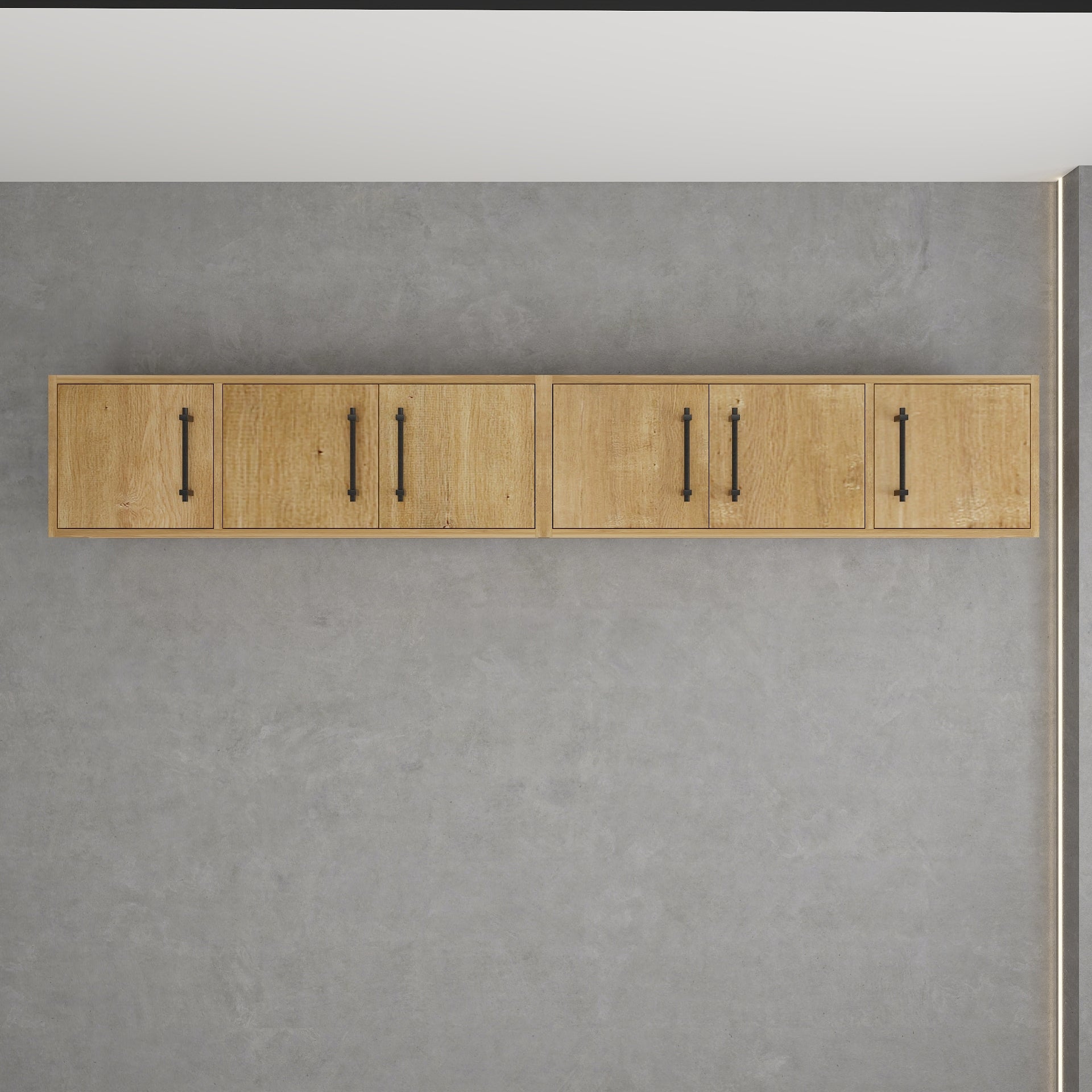 Victoria 84" Solid Wood Overhead Bathroom Vanity Linen Cabinet in Oak by Better Vanity