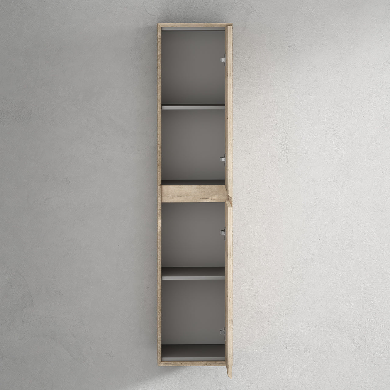 Kingdee 14" Light Oak Linen Side Cabinet