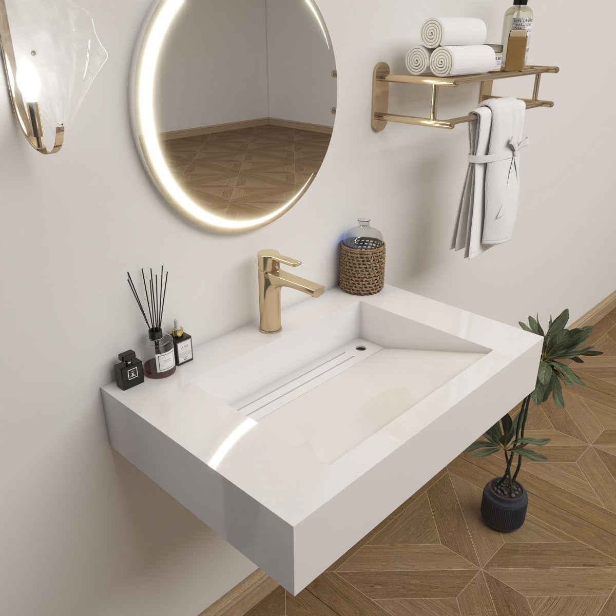 Bethany 30" Reinforced FLX Acrylic Single Sink Countertop