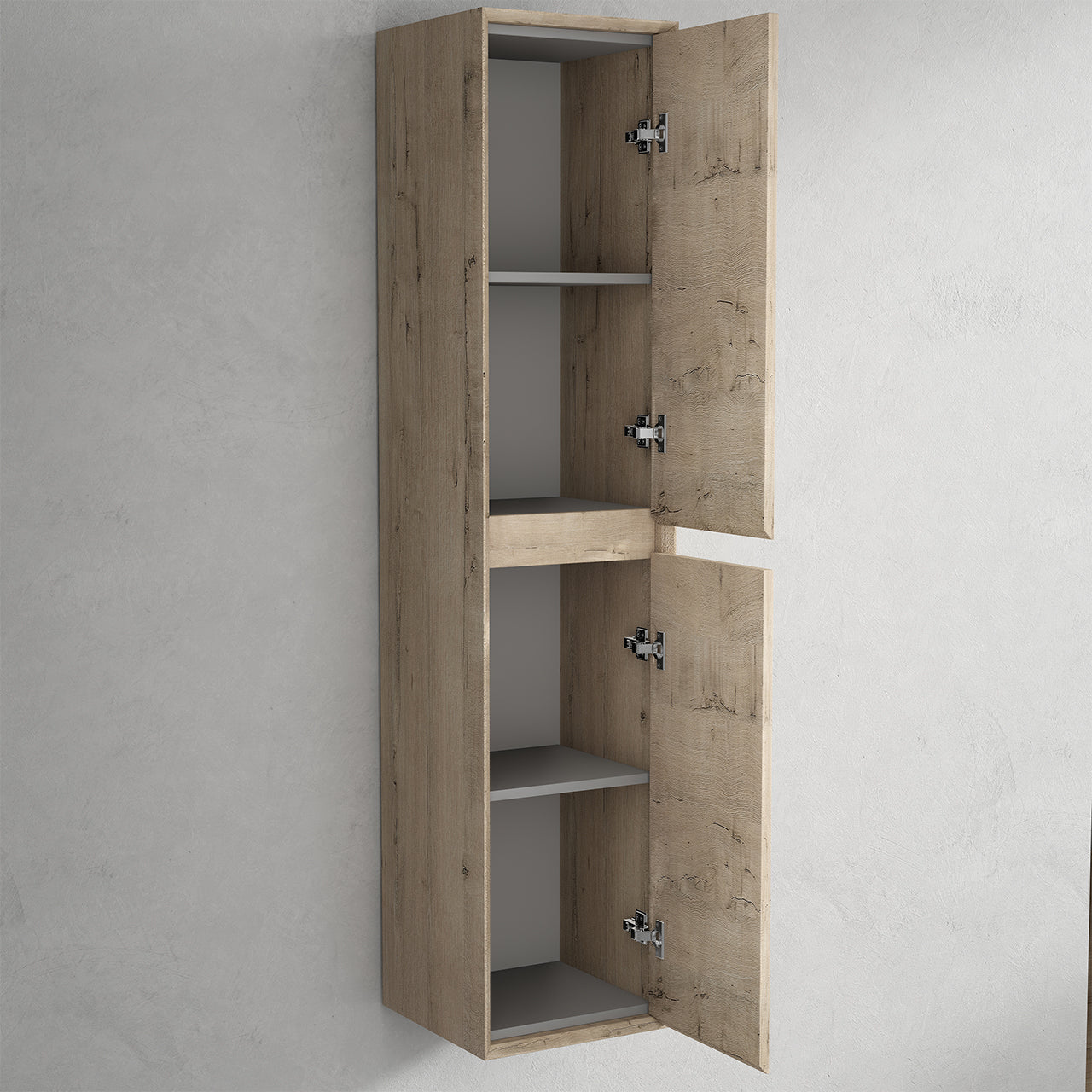 Kingdee 14" Light Oak Linen Side Cabinet
