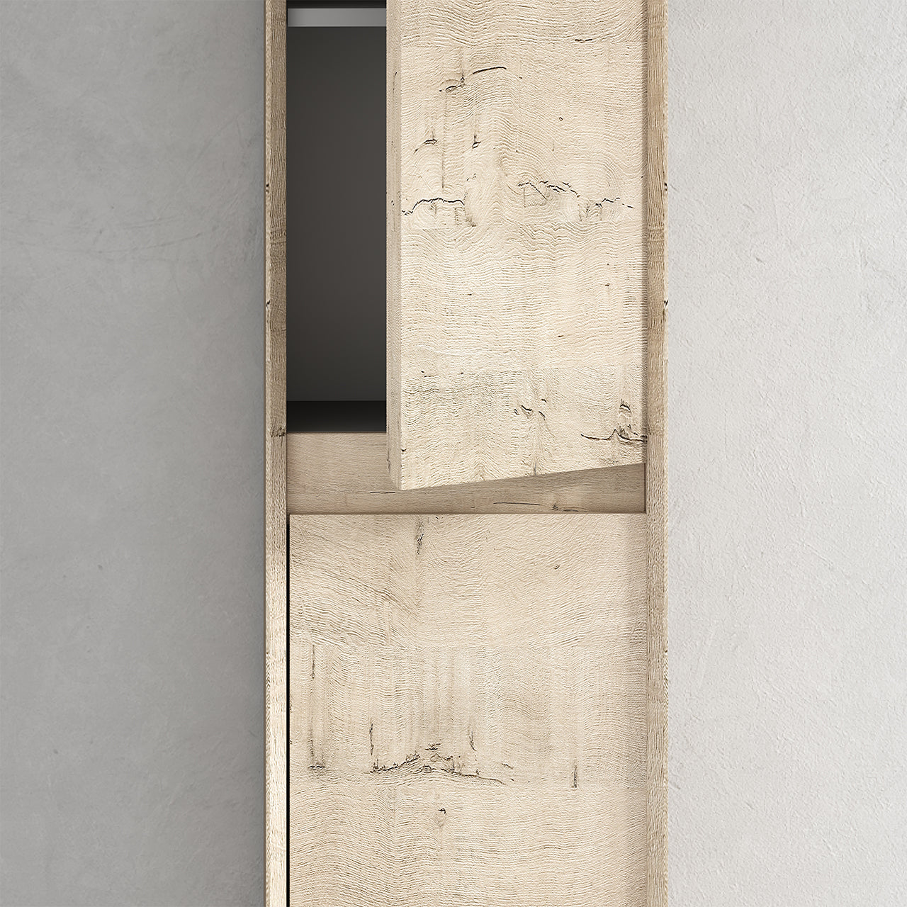 Kingdee 14" Light Oak Linen Side Cabinet