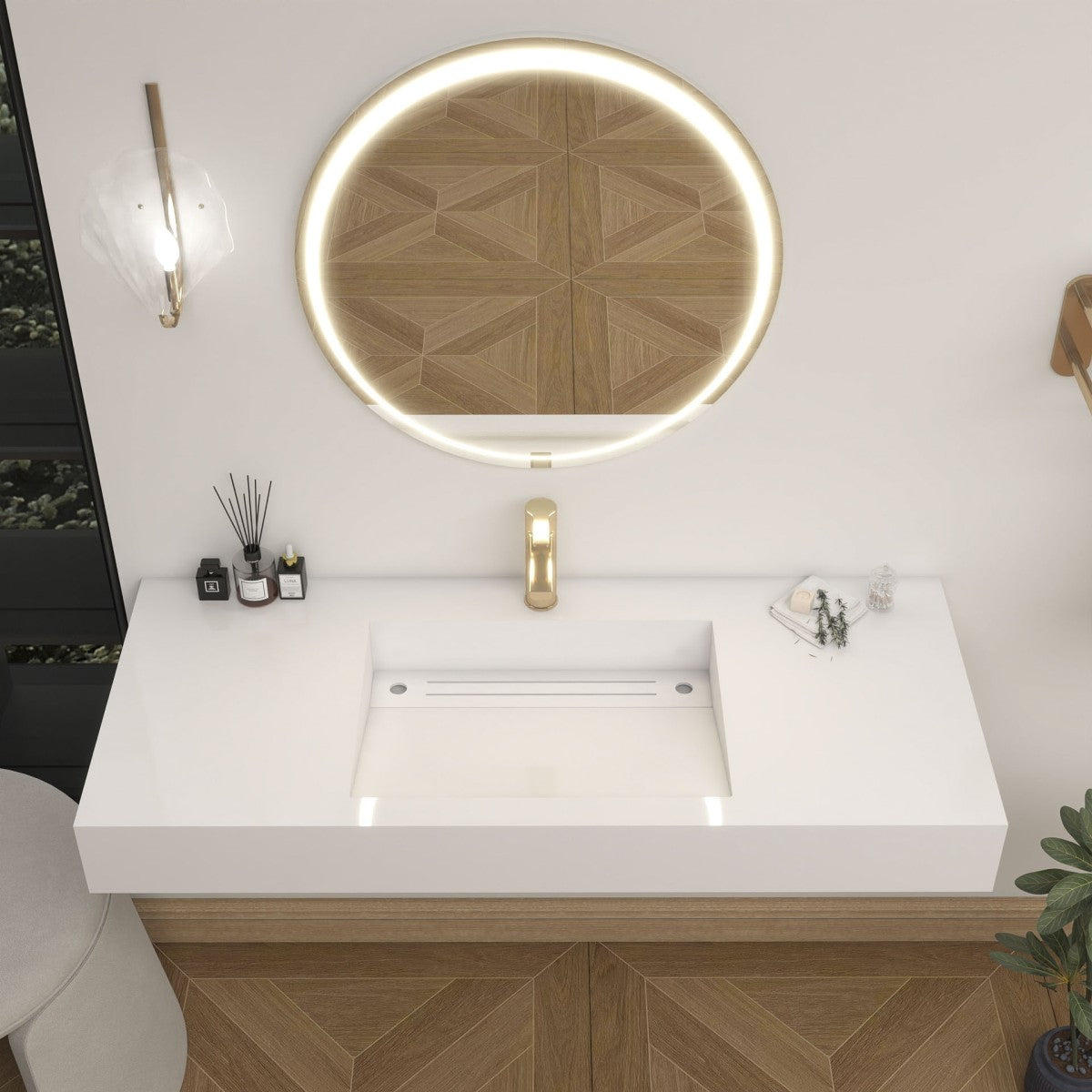 Bethany 48" Reinforced FLX Acrylic Single Sink Countertop