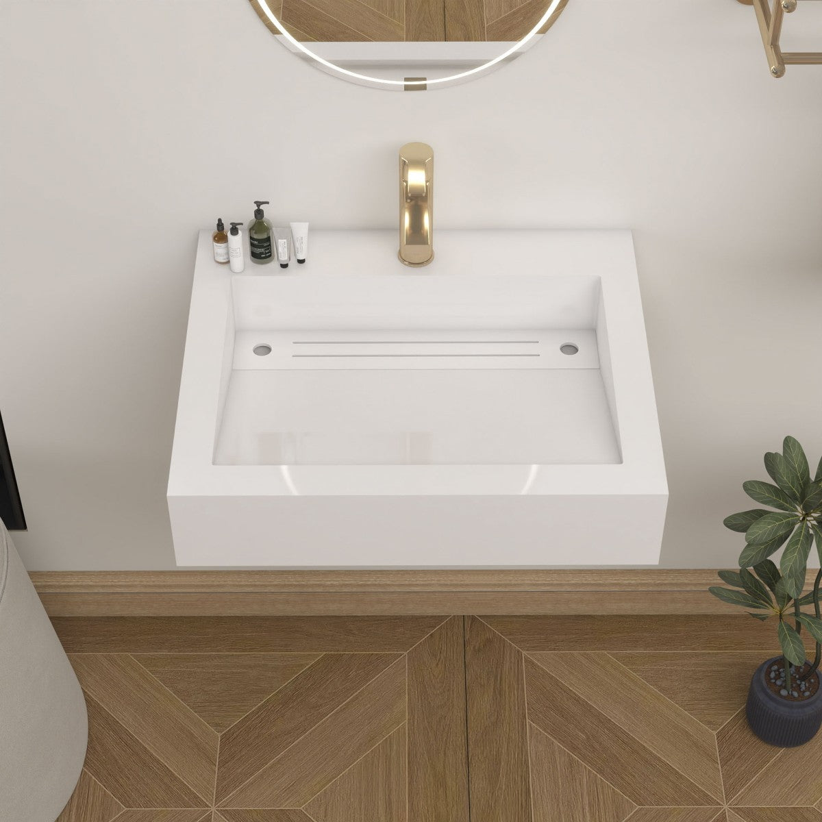 Bethany 24" Reinforced FLX Acrylic Single Sink Countertop