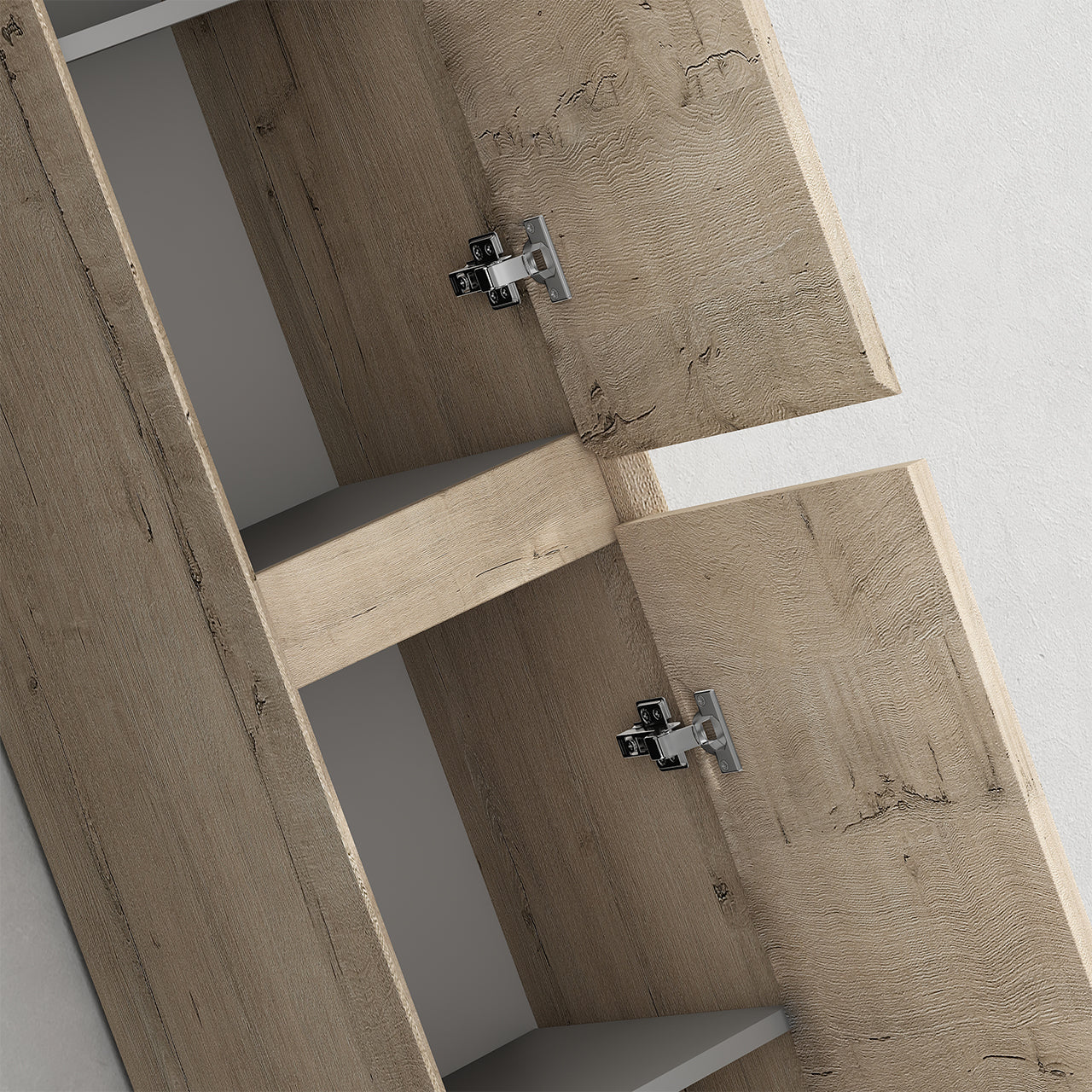 Kingdee 14" Light Oak Linen Side Cabinet