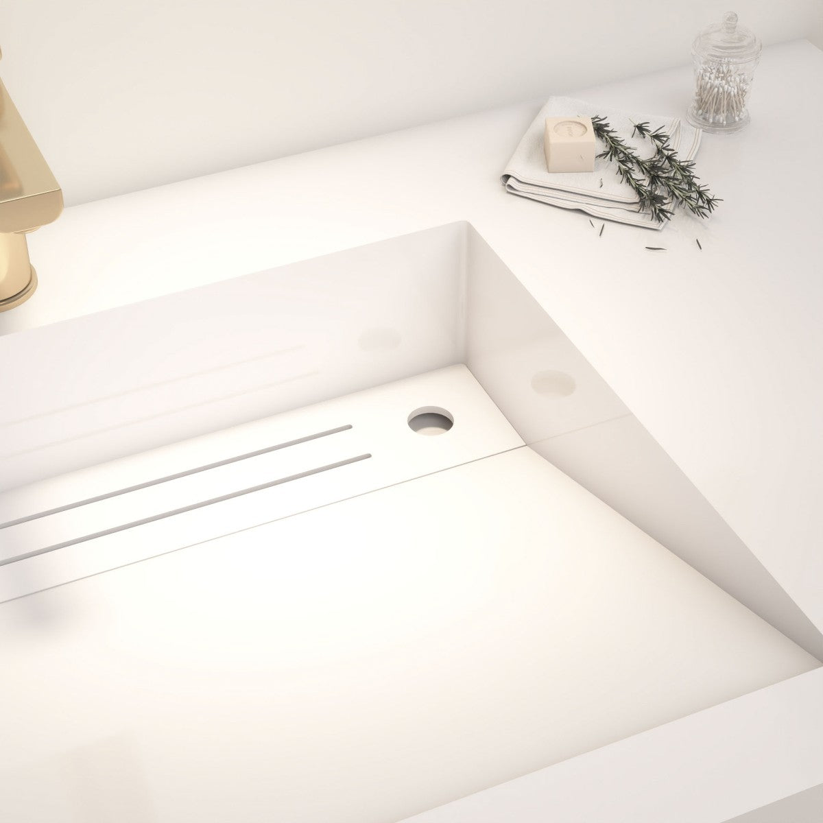 Bethany 42" Reinforced FLX Acrylic Single Sink Countertop