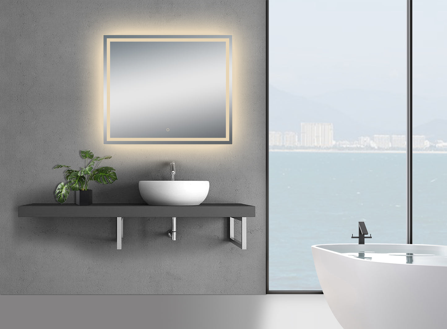 Twinkle 40'' Modern & Contemporary Lighted Bathroom / Vanity Mirror