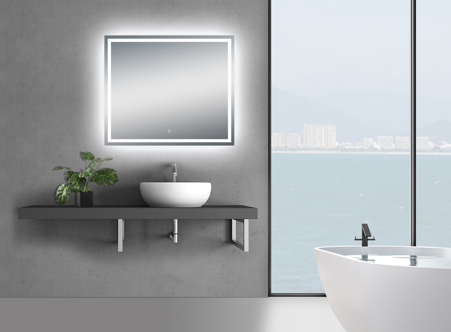Twinkle 40'' Modern & Contemporary Lighted Bathroom / Vanity Mirror