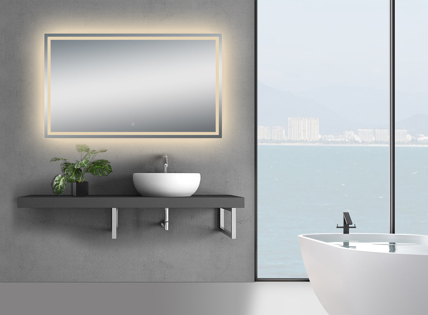 Twinkle 68'' Modern & Contemporary Lighted Bathroom / Vanity Mirror