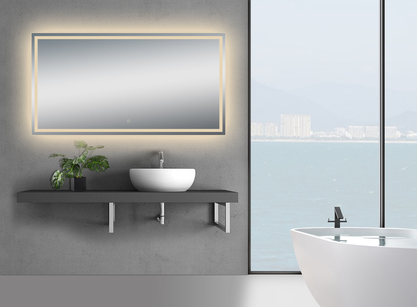 Twinkle 76'' Modern & Contemporary Lighted Bathroom / Vanity Mirror