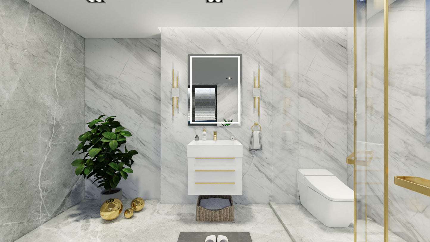 Bethany 24" Floating Vanity in Gloss White