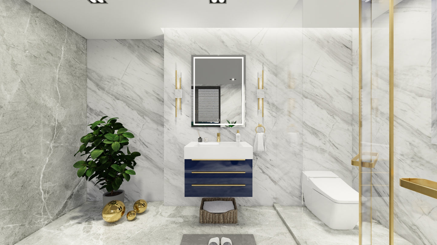 Bethany 30" Floating Vanity in Night Blue
