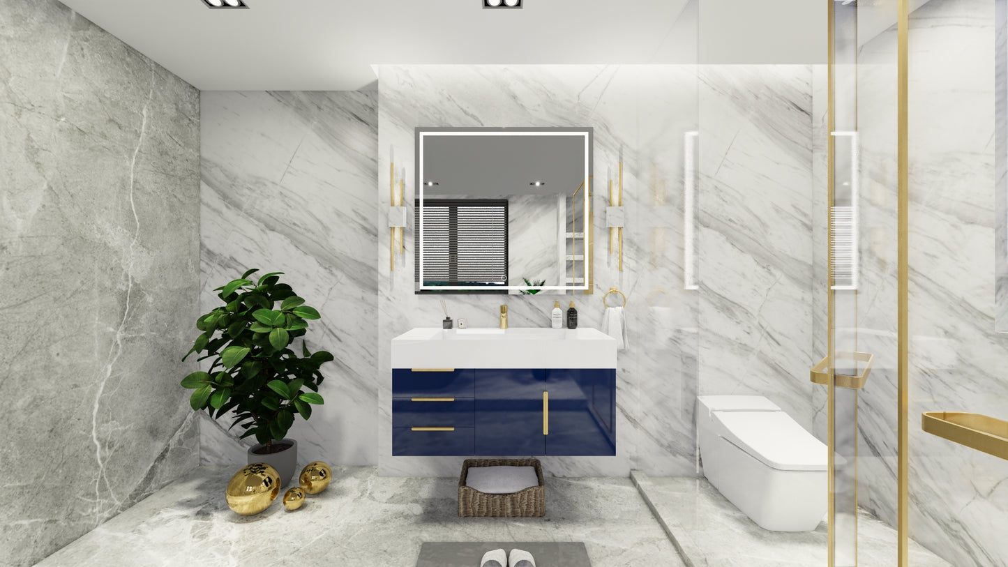 Bethany 42" Floating Vanity in Night Blue