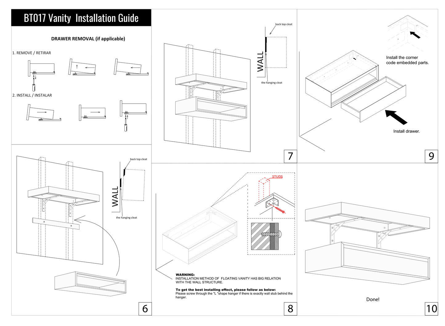 FLX Sink Bracket Wall Mount Instructions pt.1