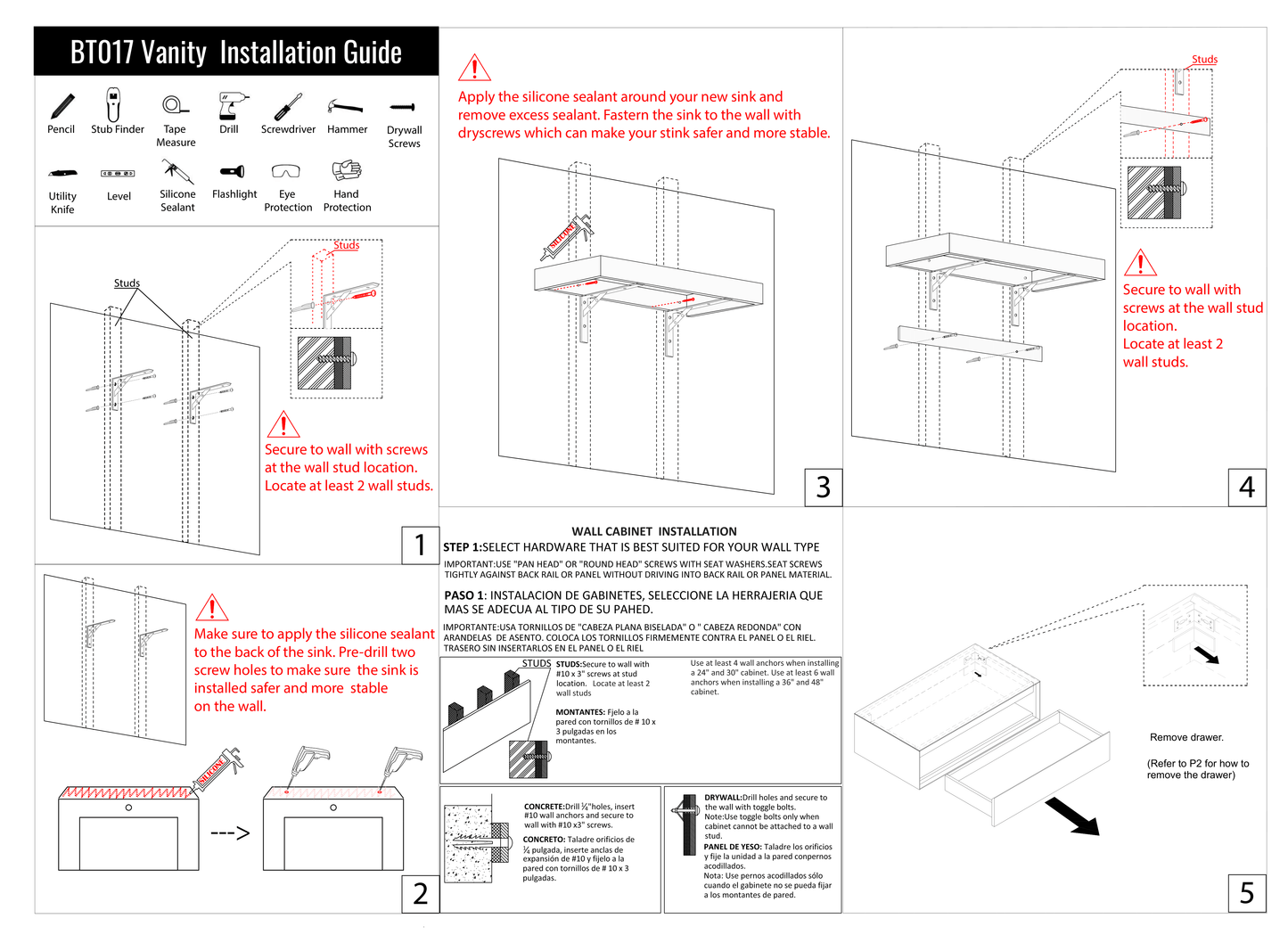 FLX Sink Bracket Wall Mount Instructions pt.2