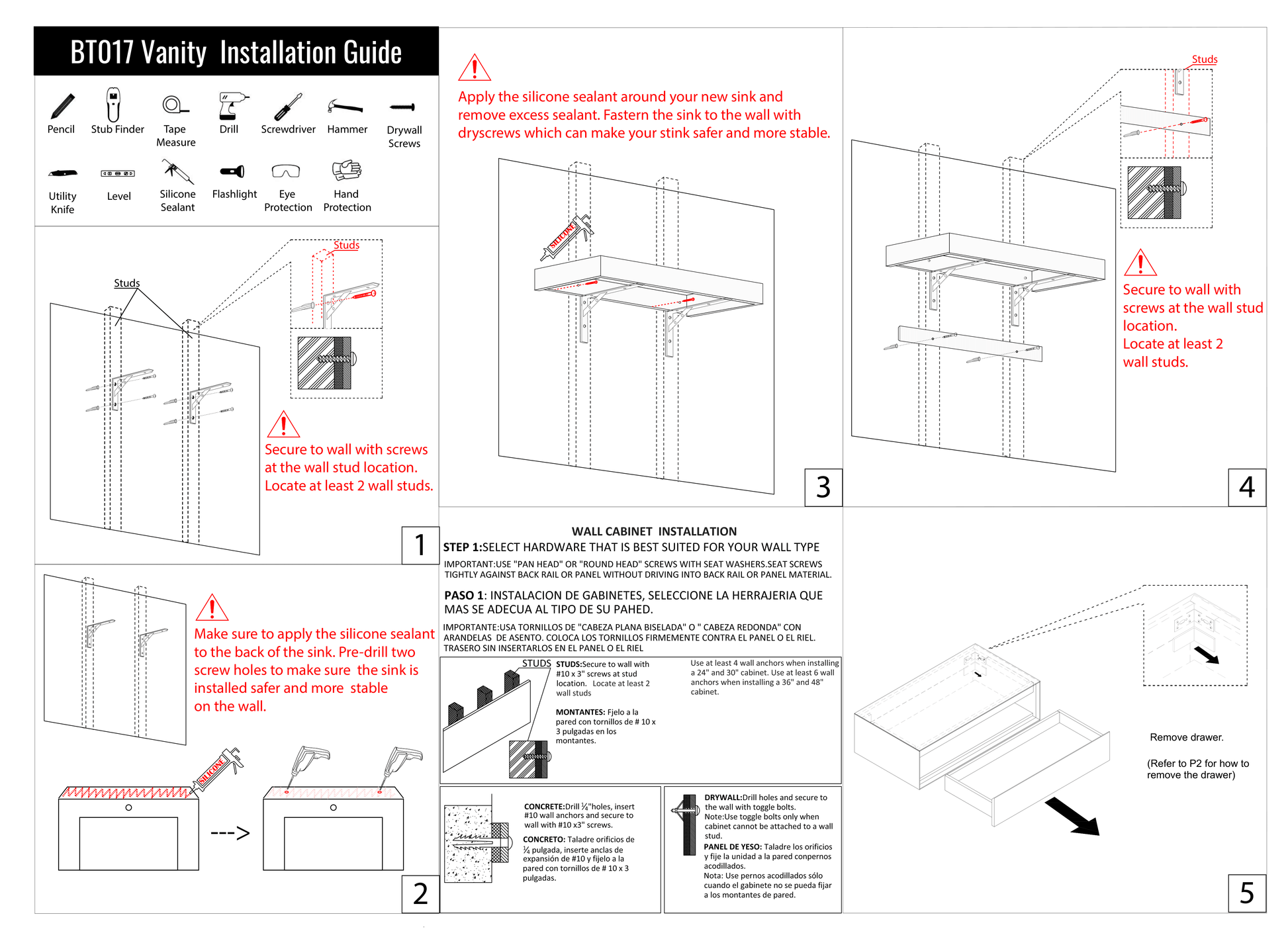 FLX Sink Bracket Wall Mount Instructions pt.2