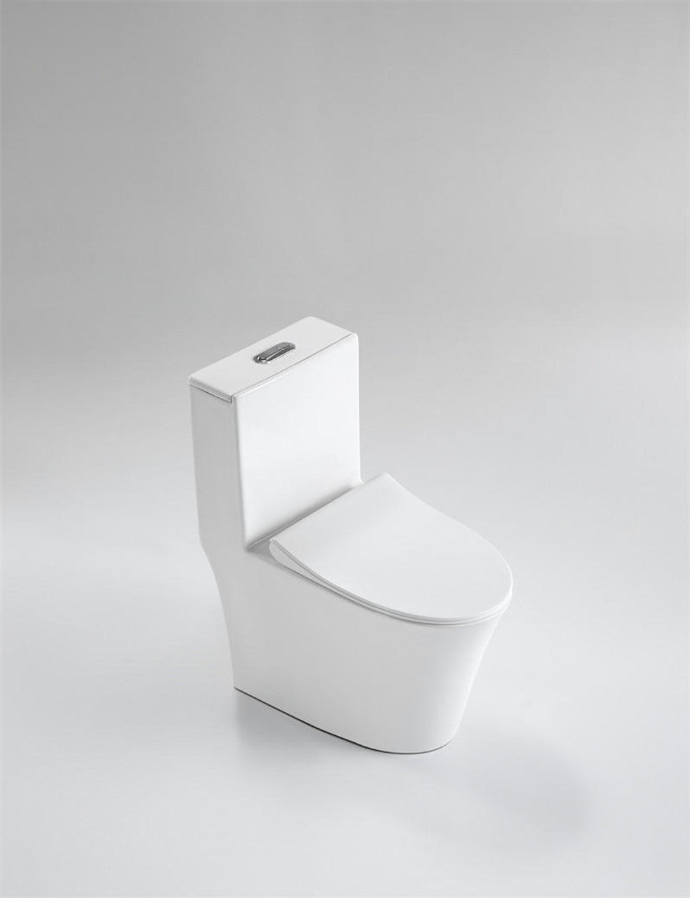 Beno Elongated Toilet Dual Flush - Overhead Dynamic View