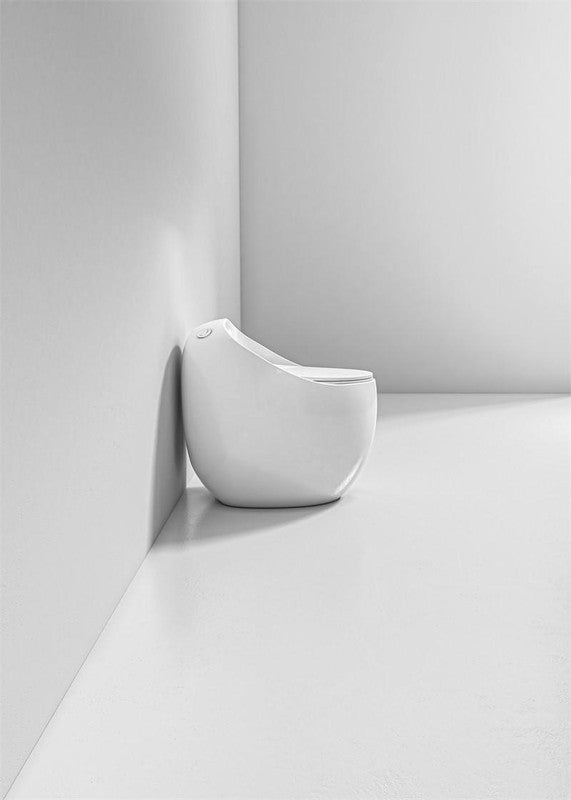 Beno Series Rounded Single Flush Toilet Side View