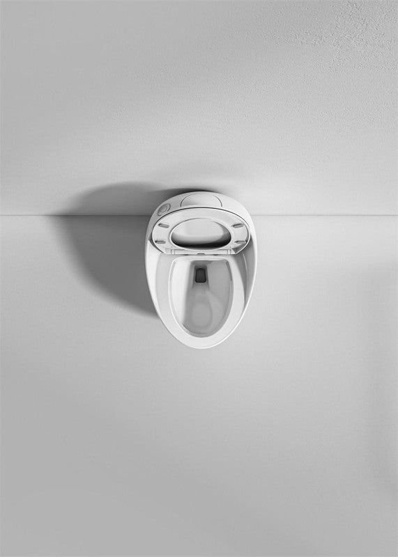 Beno Series Rounded Single Flush Toilet Straight Top Overview Open View