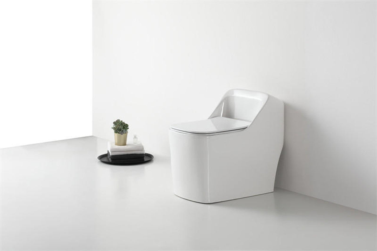 Beno Series Square Toilet Single Flush Main Image Side View