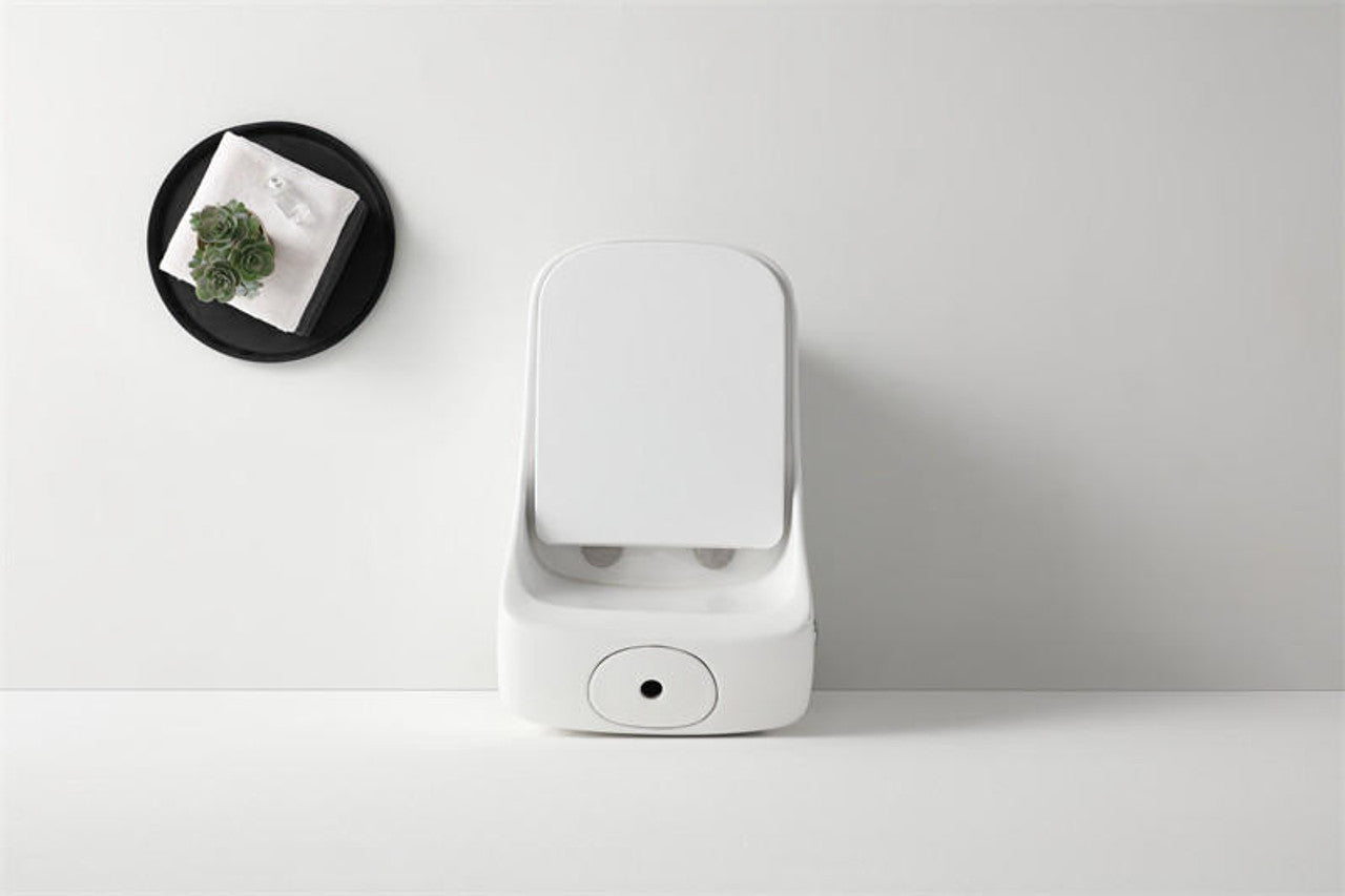 Beno Series Square Toilet Single Flush Overhead View 2