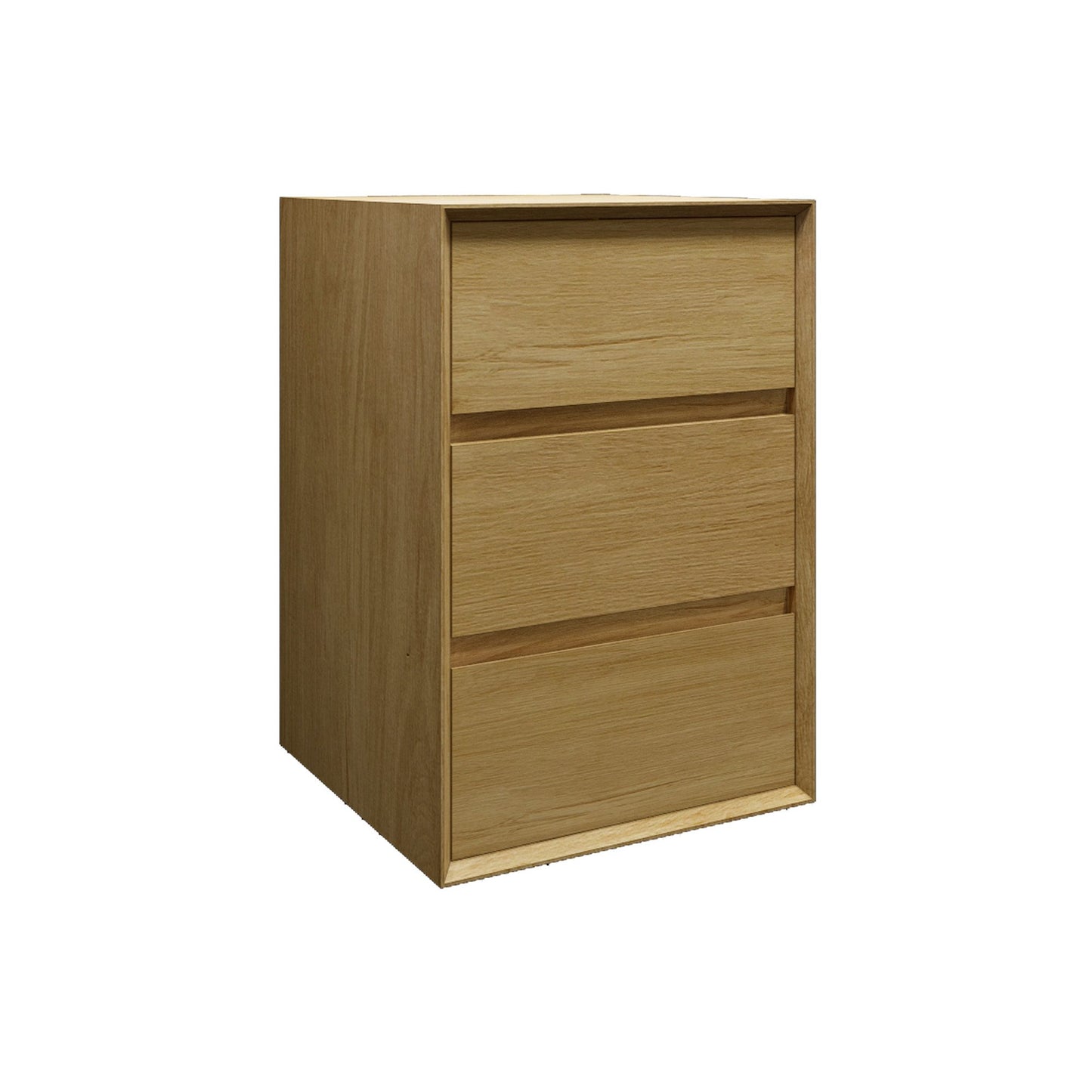Max 20" Teak Oak Side Cabinet - Medicine Cabinet for Bathroom Vanity - Better Vanity