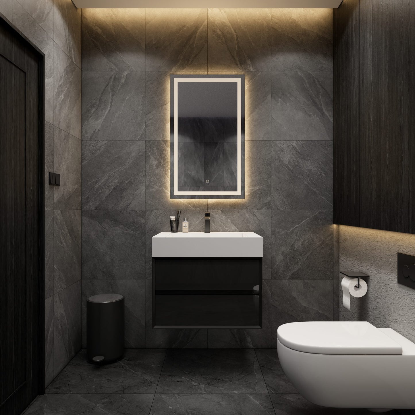 Max 30" in Gloss Black Bathroom Vanity