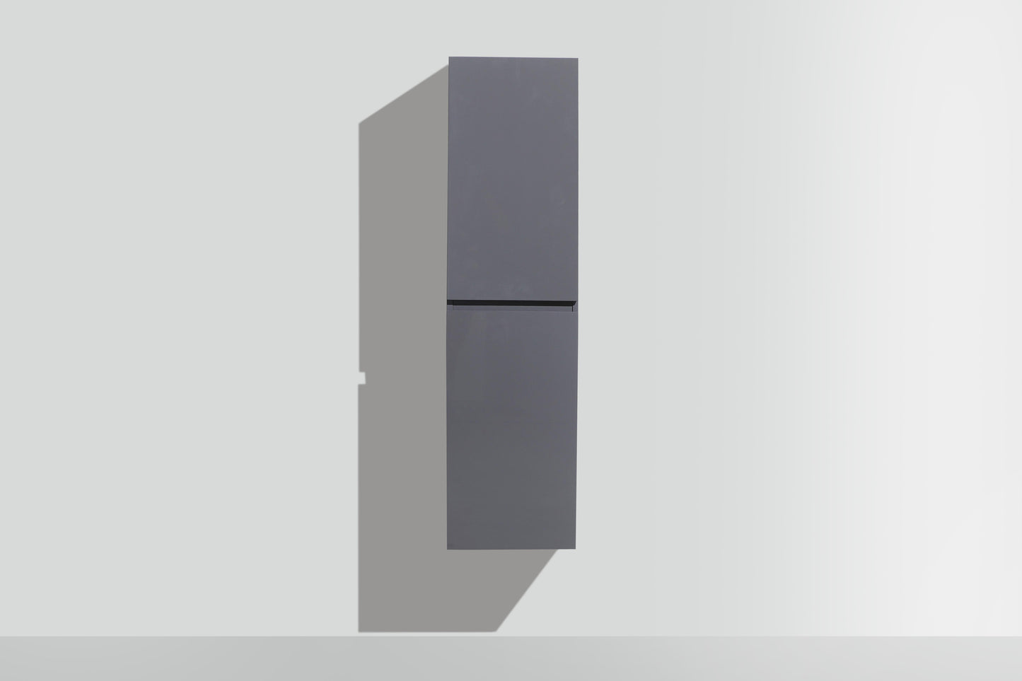 Monterey 16'' Wall-Mounted Side cabinet in High Gloss Grey