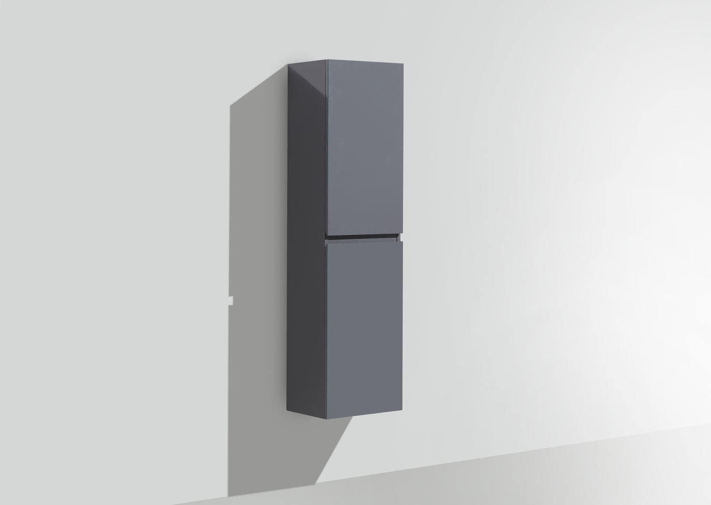 Monterey 16'' Wall-Mounted Side cabinet in High Gloss Grey