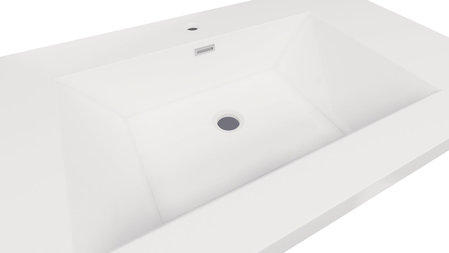 Nobel 36'' Width and 4'' Thickness Acrylic Sink