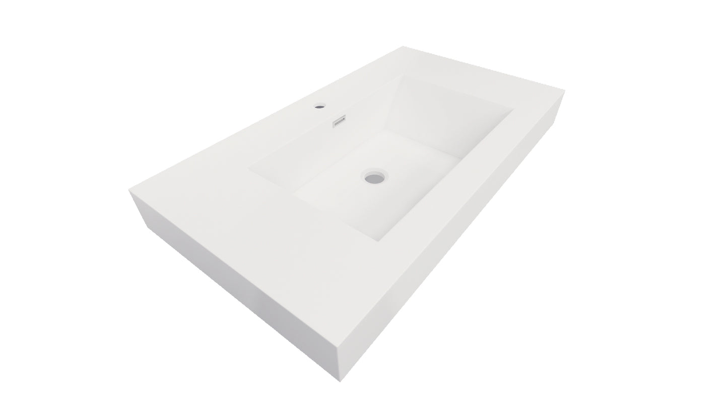 Nobel 36'' Width and 4'' Thickness Acrylic Sink