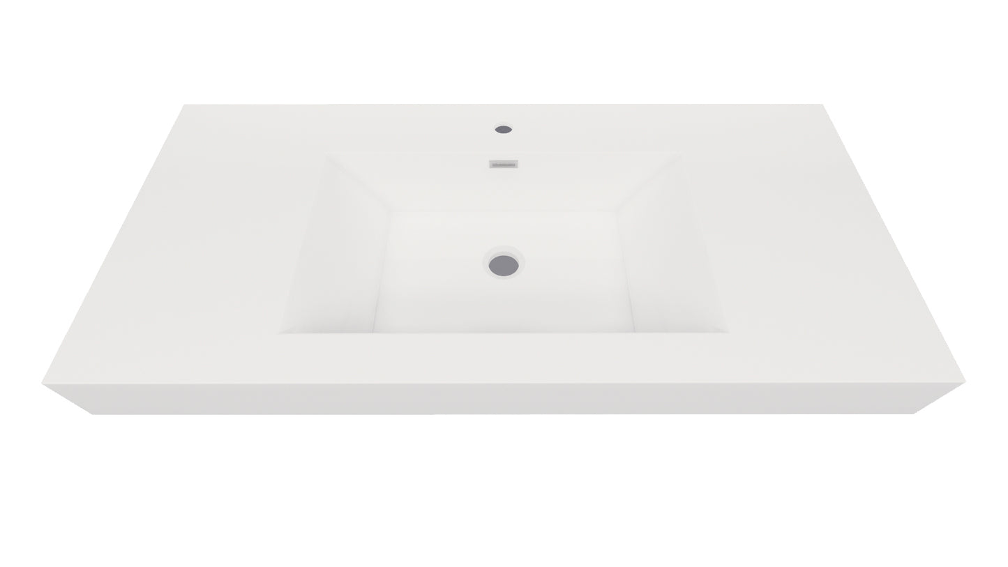 Nobel 42'' Width and 4'' Thickness Acrylic Sink