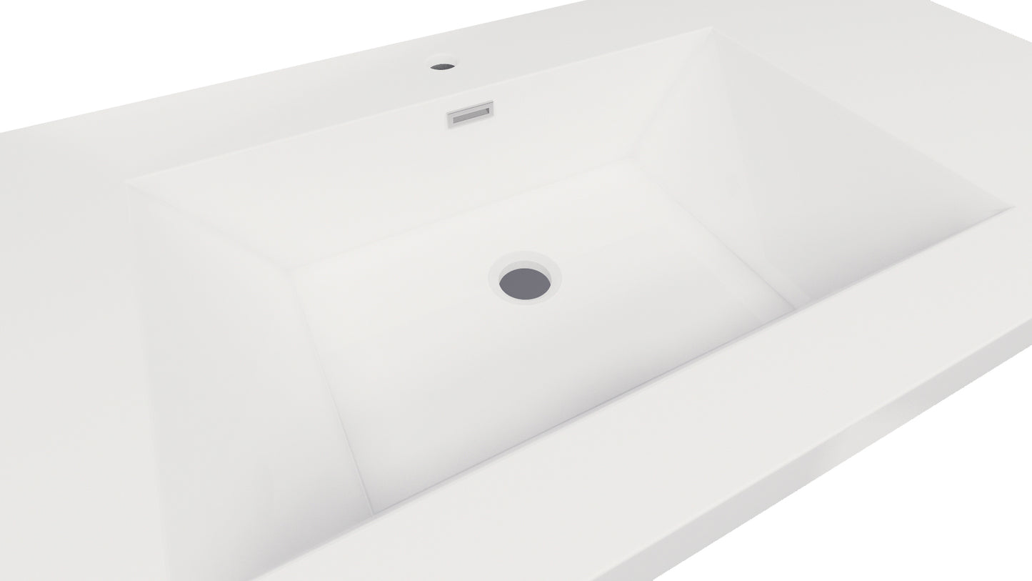 Nobel 42'' Width and 4'' Thickness Acrylic Sink