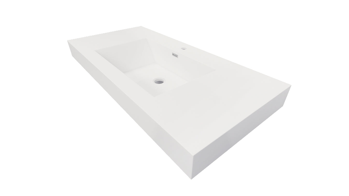 Nobel 42'' Width and 4'' Thickness Acrylic Sink