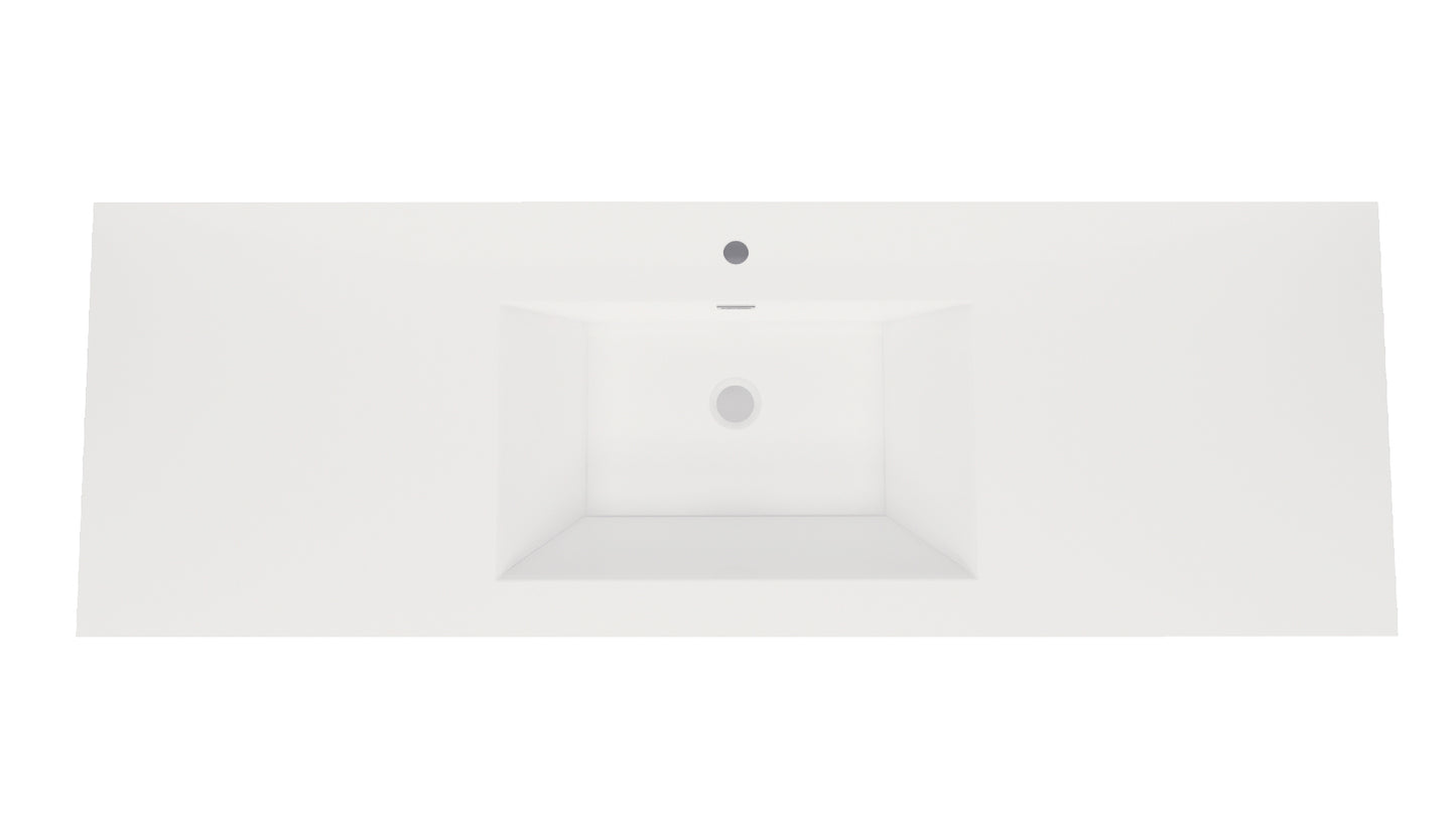 Nobel 60'' Width Single Sink and 4'' Thickness Acrylic Sink