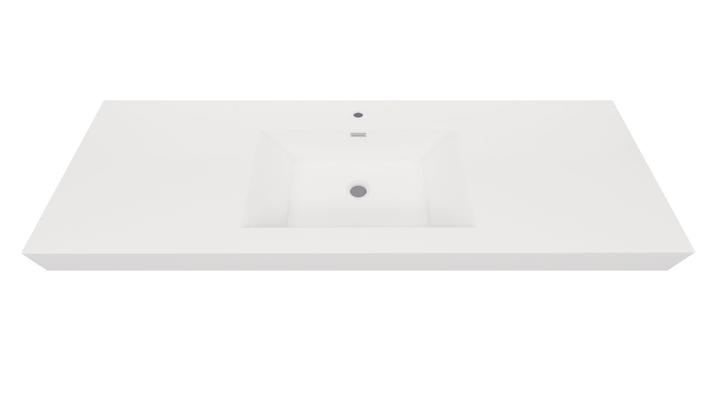 Nobel 60'' Width Single Sink and 4'' Thickness Acrylic Sink
