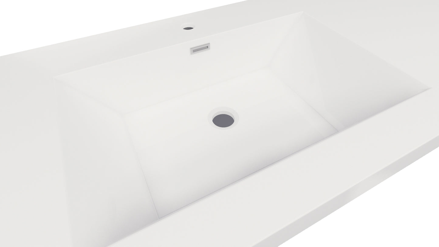 Nobel 60'' Width Single Sink and 4'' Thickness Acrylic Sink