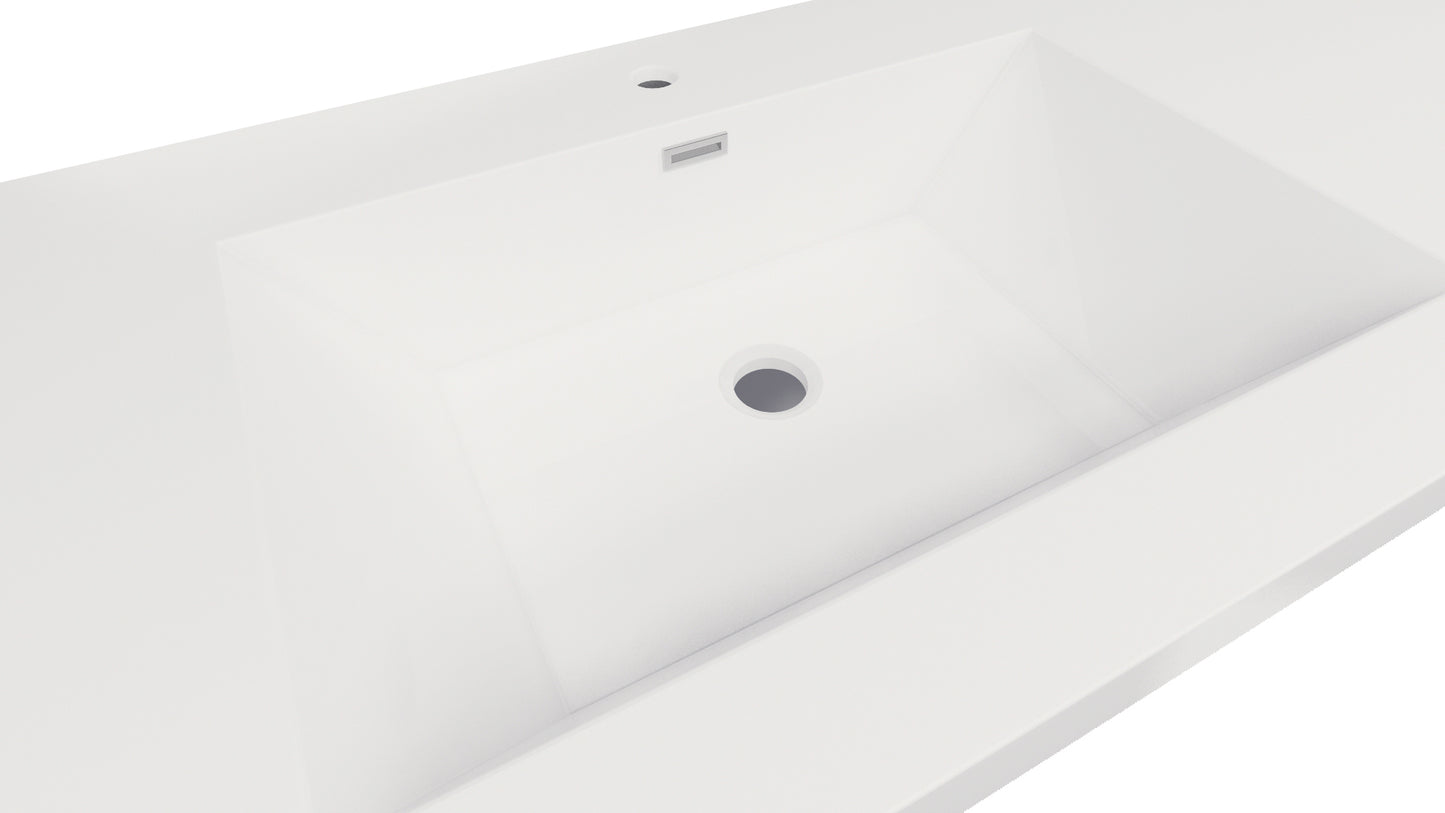 Nobel 72'' Width Double Sink and 4'' Thickness Acrylic Sink