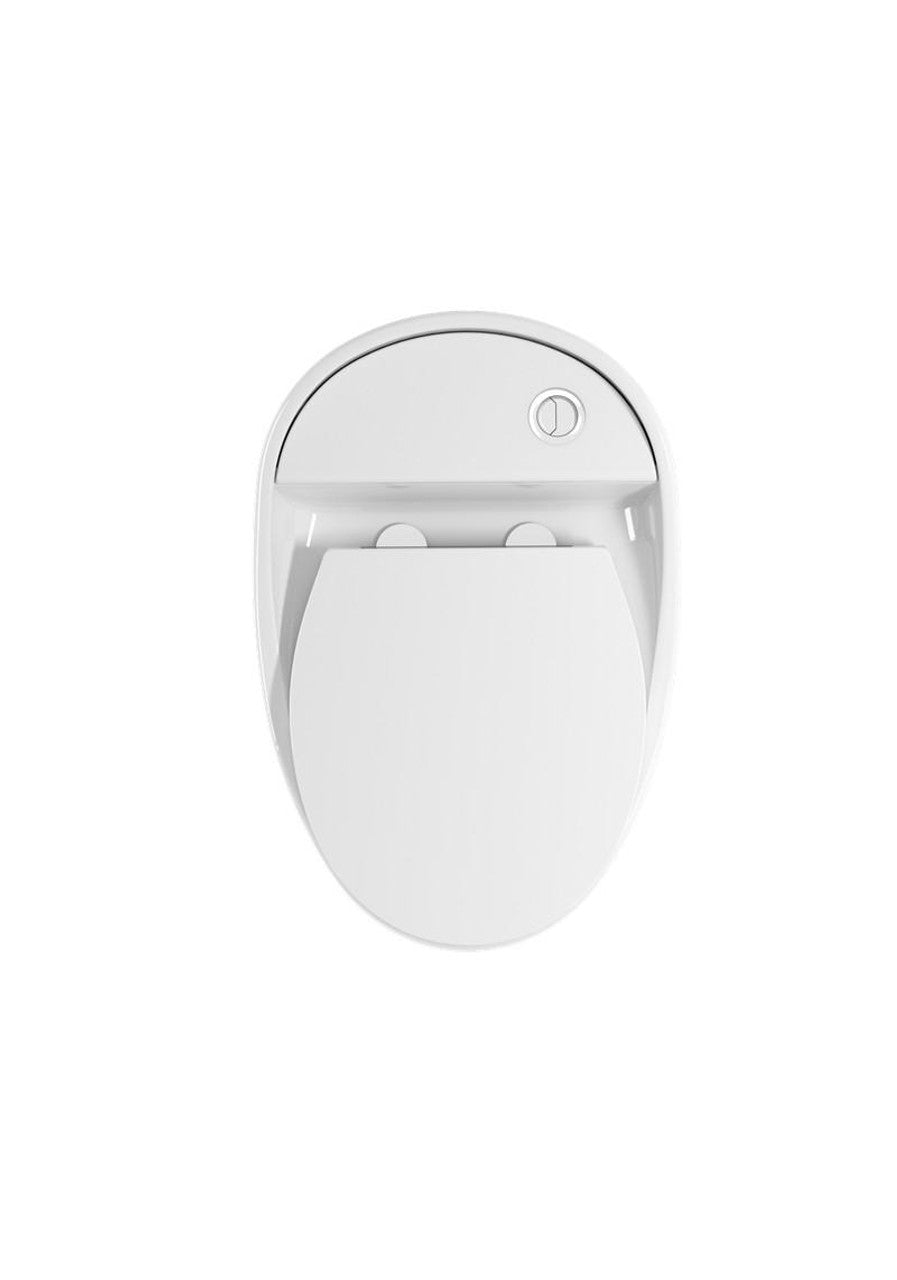 Beno Rounded Toilet | Single Flush 2088 Overhead Front Image