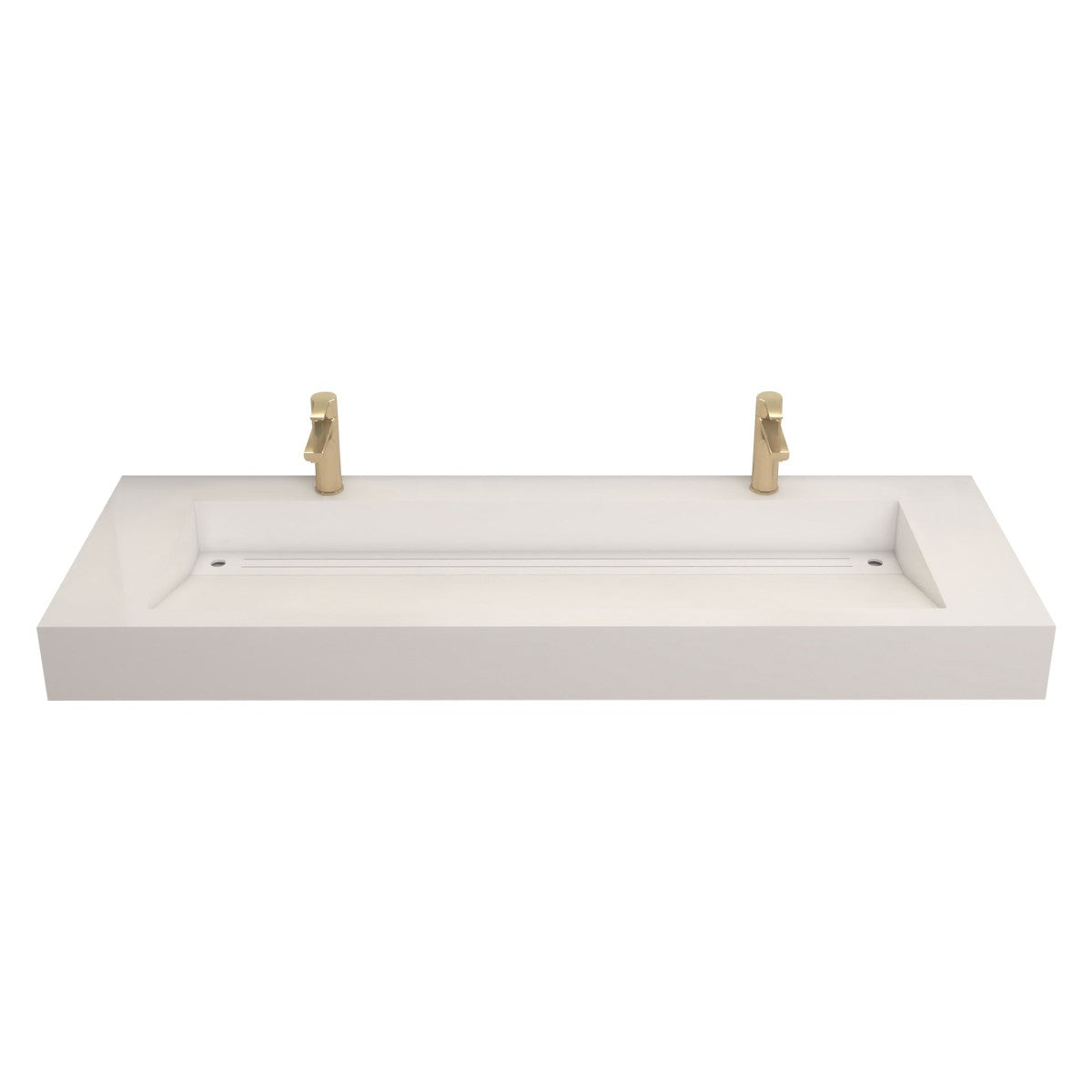 Bethany 60" Reinforced FLX Acrylic Double Sink Countertop