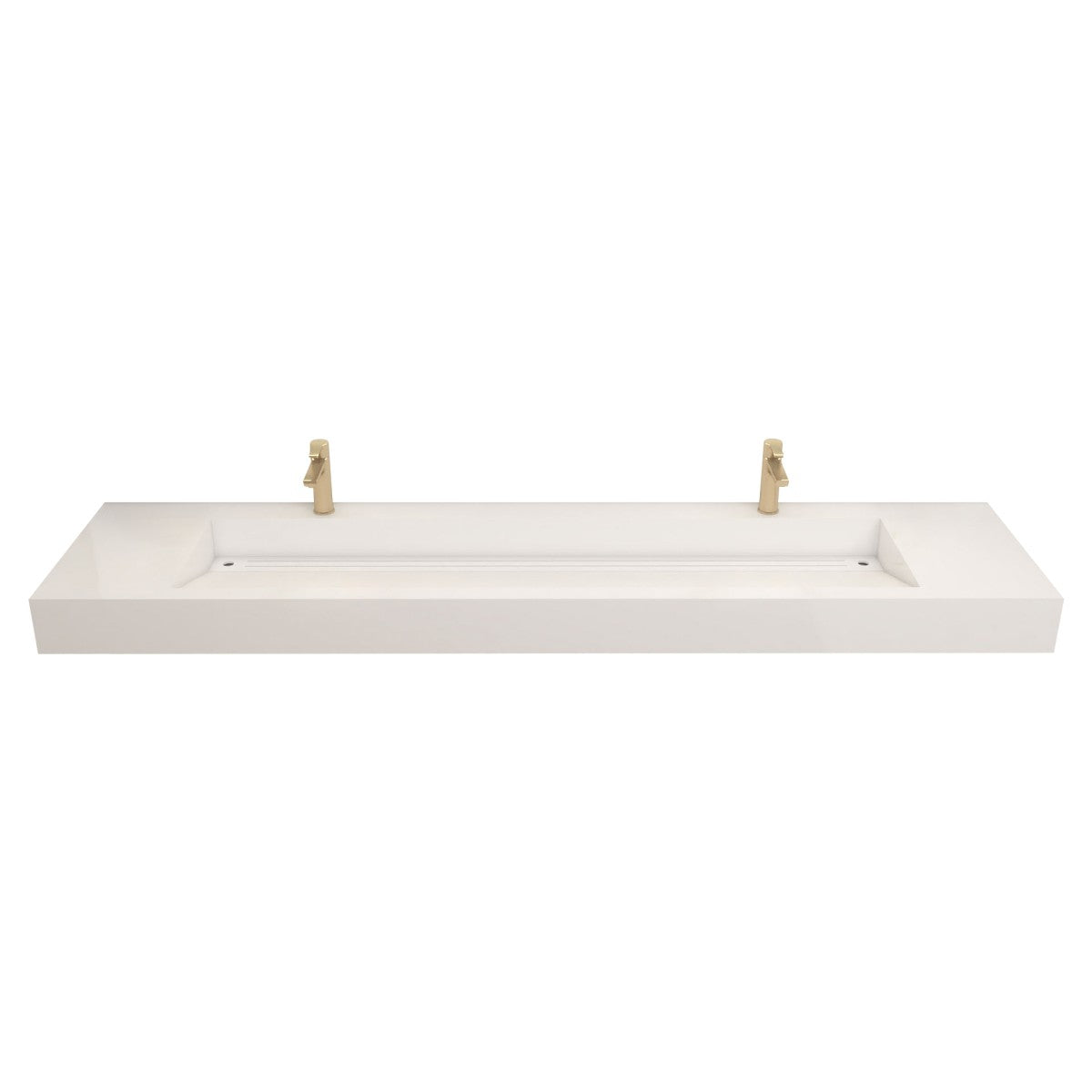 Bethany 84" Reinforced FLX Acrylic Double Sink Countertop